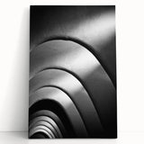 Black and white large canvas print of Barcelona scenery, ideal for kitchen wall art.