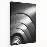 Large canvas print depicting the Barcelona skyline in muted earth tones, suitable for kitchen wall art.