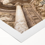 Art deco poster of Valencia scenery in muted earth tones on rolled canvas, suitable for dining room wall art.