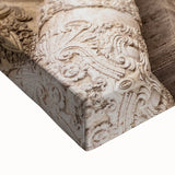 Large art of a black and white landscape painting showing Valencia scenery on a stretched canvas.