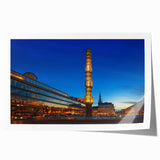 Rolled print of Stockholm scenery with pastel shades, ideal for art wall dining room.