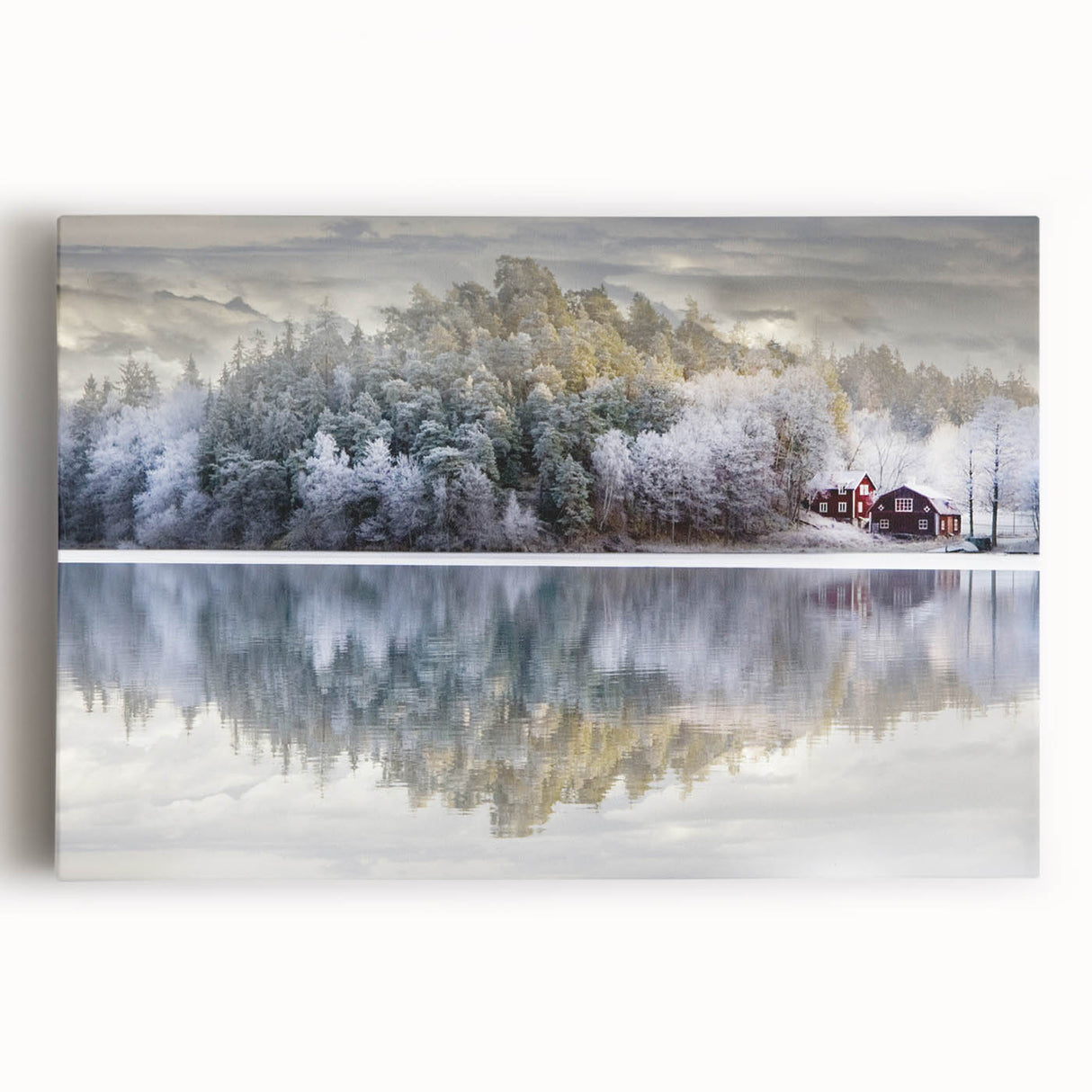 Black and white photo of a European cityscape on large stretched canvas, ideal for kitchen wall art.