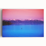 Black and white stretched canvas of Geneva scenery, ideal for kitchen wall art.