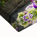 Black and white landscape art painting of the Swiss Alps on large stretched canvas, ideal for bedroom wall decor.