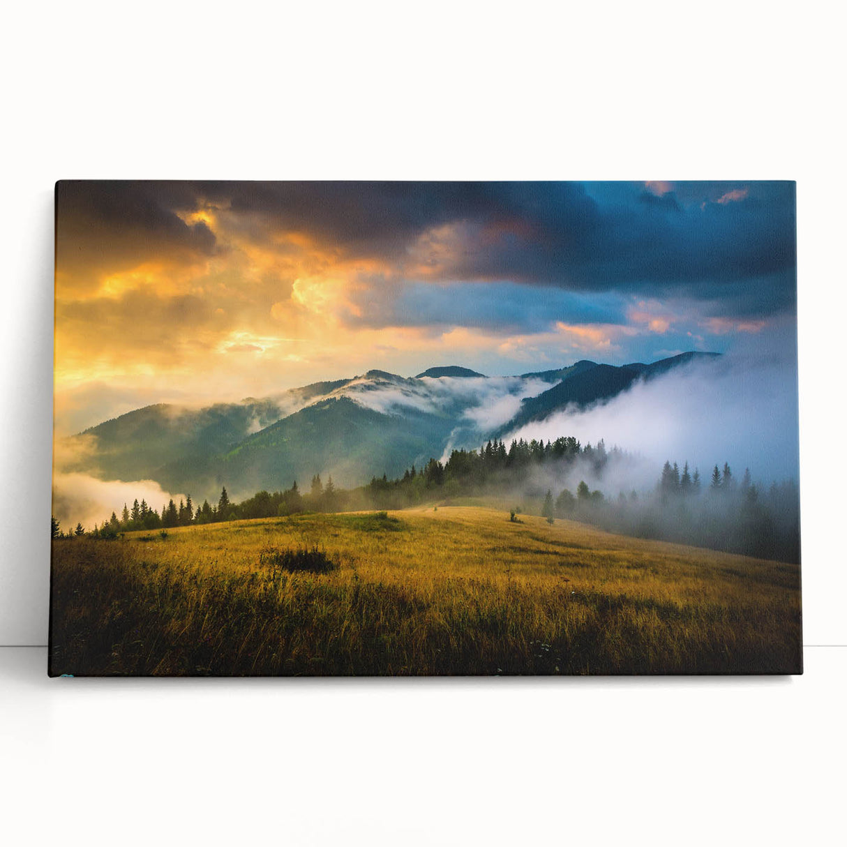 Black and white photo of a European cityscape on a large stretched canvas, ideal for kitchen wall art.
