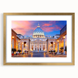 Extra large abstract art print of European scenery on textured canvas, framed in gold, suited for living room decor.