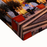 Large art of the Vatican landscape in black and white on stretched canvas, suitable for bedroom wall decor.