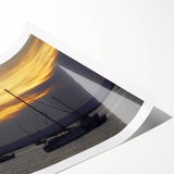 Extra large rolled print featuring line art flowers in soft, neutral tones, ideal for large living room wall decor.