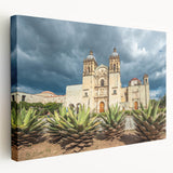 Large canvas print of a vibrant Oaxaca, Mexico scenery, ideal for kitchen wall art.
