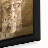 Extra large framed canvas of a textured black wall art featuring colorful abstract shapes, ideal for living room decor.