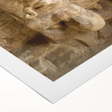 Art deco poster featuring a vibrant scene of Quintana Roo, Mexico on rolled canvas, suitable for dining room decor.