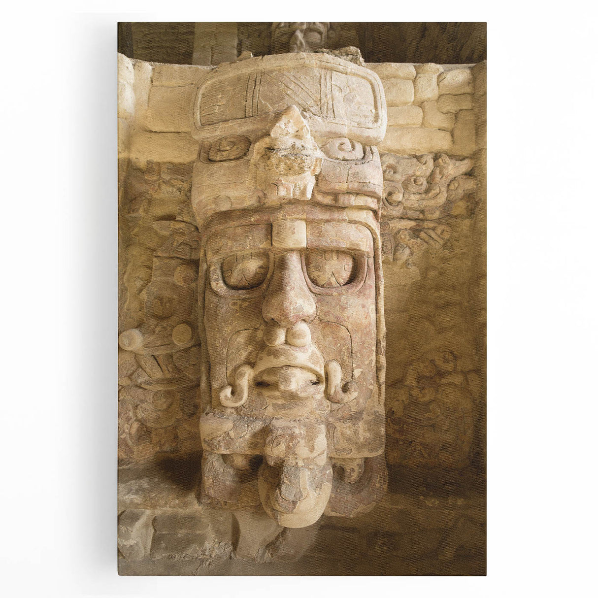 Black and white photograph of Quintana Roo scenery on large stretched canvas, ideal for kitchen wall art.