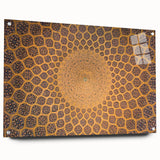 Acrylic print of a Middle Eastern landscape in muted earth tones, suitable for bedroom or dining room decor.