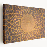 Large canvas print of a Middle Eastern landscape in warm earth tones, ideal for kitchen wall art.