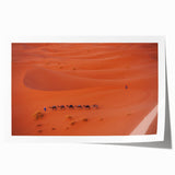 Scenic Middle-Eastern landscape with floral accents on a rolled canvas, ideal for art wall dining room.