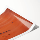 Extra large wall art featuring line art flowers in muted earth tones on a rolled print, suitable for large living room decor.