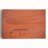 Black and white stretched canvas featuring a panoramic view of a Middle Eastern cityscape, ideal for kitchen art.