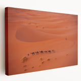 Large canvas print depicting a Middle Eastern cityscape in earthy beige and brown tones, suitable for kitchen wall art.