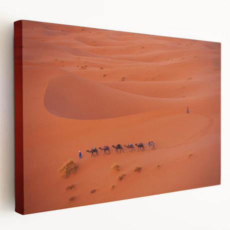 Large canvas print depicting a Middle Eastern cityscape in earthy beige and brown tones, suitable for kitchen wall art.