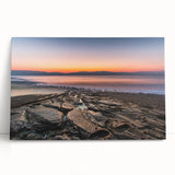 Black and white stretched canvas of the Dead Sea in Israel, ideal for kitchen wall art or bedroom ambiance.