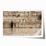 Rolled print of Jerusalem scenery in muted earth tones, ideal for art wall dining room.