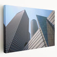 Tel Aviv cityscape in muted earth tones on stretched canvas, suitable for kitchen wall art.