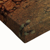 Black and white landscape art painting of a Middle Eastern scenery on large stretched canvas, suitable for bedroom wall art.