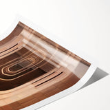 Extra large wall art featuring line art flowers in subdued tones on a rolled print, suitable for large living room decor.