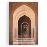 Black and white photograph of Oman scenery on large stretched canvas, suitable for kitchen wall art.