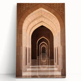 Black and white photograph of Oman scenery on stretched canvas, ideal for kitchen wall art or bedroom ambiance.