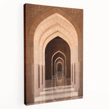 Large canvas print of a Middle Eastern landscape in muted earth tones, ideal for kitchen wall art.