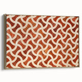 Framed canvas depicting a vintage-style landscape of Qatar with gold and black tones, ideal for bedroom wall decor.