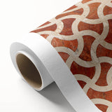 Art deco poster of a Qatar scenery in muted earth tones on rolled canvas, ideal for nursery wall art or dining room decor.