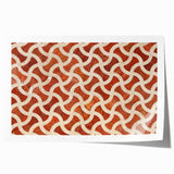 Extra large rolled print depicting a Middle Eastern scenery, in muted earth tones, ideal for dining room wall art.