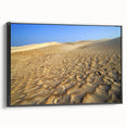 Black and white framed canvas depicting a vintage Middle Eastern landscape, ideal for bedroom wall decor.