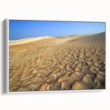 Vintage poster art depicting a Middle Eastern cityscape in vibrant colors on a large framed canvas.