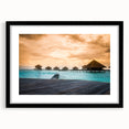 Abstract art print of a vibrant, colorful seascape on extra large canvas, ideal for living room decor.