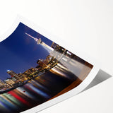 Extra large wall art featuring line art flowers over a muted color palette, ideal for large living room wall decor.