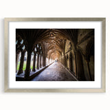 Textured abstract art print of Canterbury, New Zealand in muted earth tones on a silver-framed canvas.