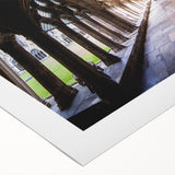 Art deco poster of Canterbury, New Zealand scenery in muted earth tones on rolled canvas, ideal for dining room wall art.