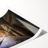 Extra large wall art featuring line art flowers in muted earth tones on rolled canvas, suitable for large living room decor.