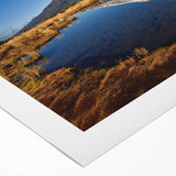 Art Deco poster of Mount Taranaki in muted gray tones on rolled canvas, suitable for dining room wall art.