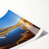 Extra large wall art featuring line art flowers in soft pastel shades on rolled print, ideal for large living room decor.