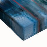 Black and white landscape art painting of Buenos Aires on large stretched canvas, suited for bedroom wall decor.