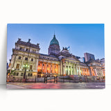 Black and white photo of an Argentinian landscape on stretched canvas, ideal for kitchen wall art.