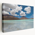 Stretched canvas featuring a panoramic Bolivian landscape in earth tones, suitable for kitchen wall art.