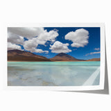 Extra large rolled print featuring a scenic view of Bolivia in pastel shades, ideal for art wall dining room.