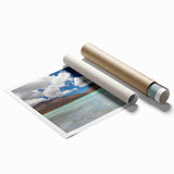 Extra large rolled print of a Bolivian landscape with vibrant floral elements.