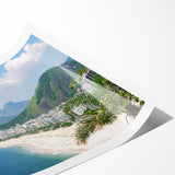 Extra large wall art featuring line art flowers in muted earth tones on a rolled canvas, ideal for large living room decor.