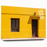 Acrylic print of a large abstract depiction of Santiago, Chile in muted earth tones.